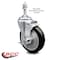 Service Caster 5 Inch Black Polyurethane Swivel 3/8 Inch Threaded Stem Caster Set with Brake SCC-TS20S514-PPUB-BLK-TLB-381615-4 - alternate 4